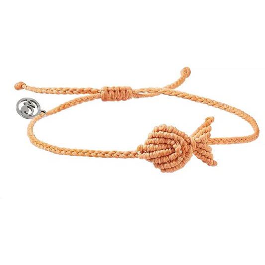 4Ocean Go Fish Anklet (Precious Coral)-Accessories - Jewelry-4Ocean-Precious Coral-Appalachian Outfitters