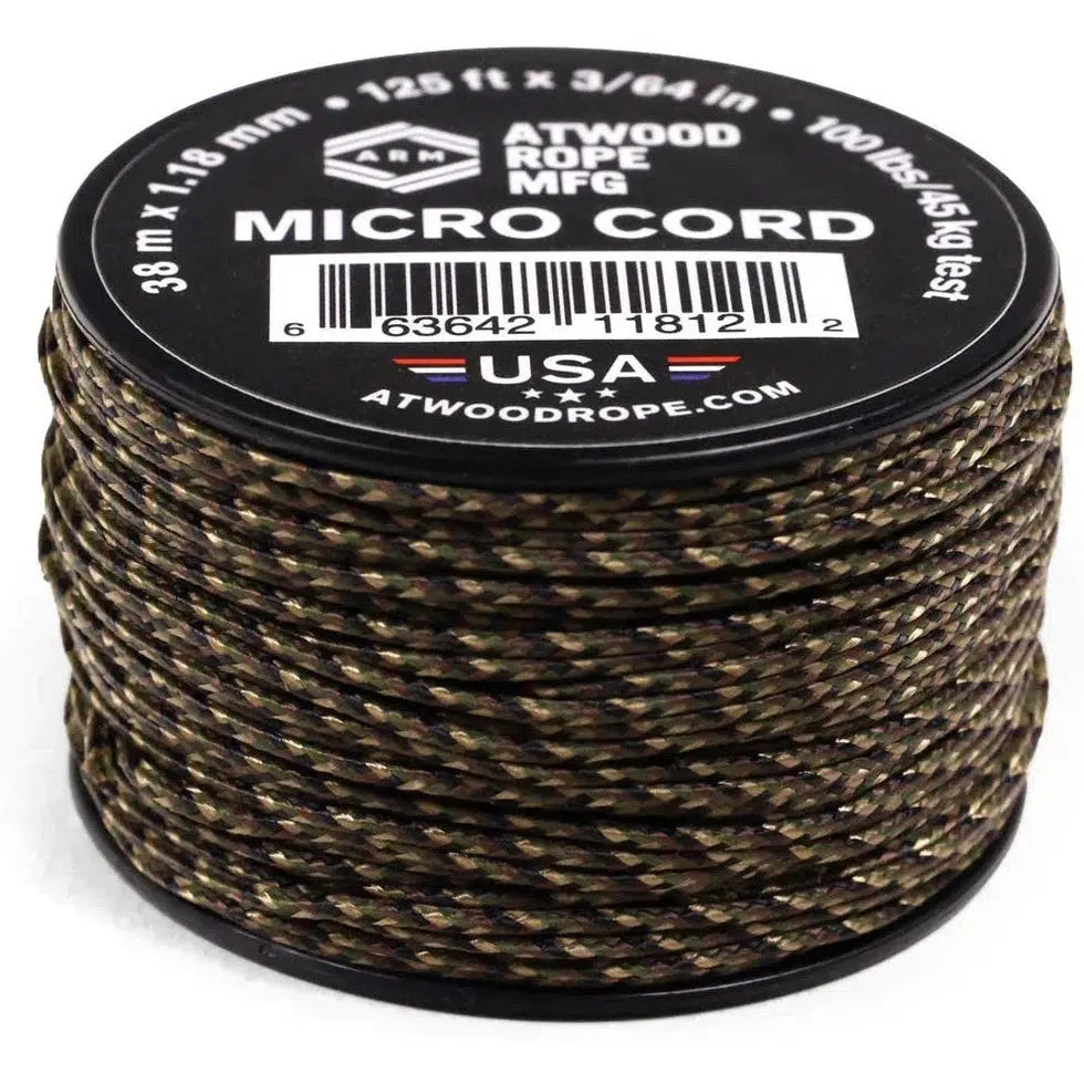 Atwood Rope Micro Cord - 100 LB - 1.18MM X 125 FT Spool-Climbing - Ropes-Atwood Rope-Ground War-Appalachian Outfitters