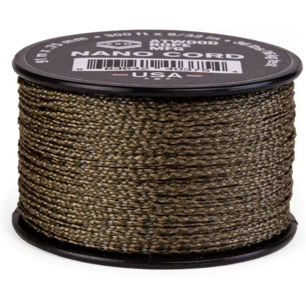 Atwood Rope Nano Cord - 36 LB - 0.75MM X 300 FT Spool-Climbing - Ropes-Atwood Rope-M Camouflage-Appalachian Outfitters
