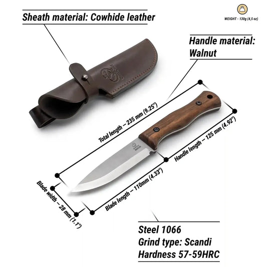 Beavercraft Breeze Bushcraft knife-Camping - Accessories - Knives-Beavercraft-Appalachian Outfitters