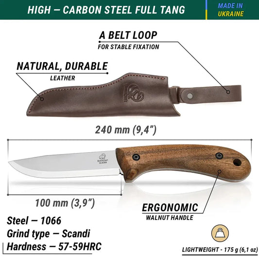 Beavercraft BSH2 Bushcraft Knife-Camping - Accessories - Knives-Beavercraft-Appalachian Outfitters