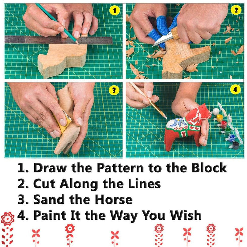 Dala Horse Carving Kit-Camping - Accessories - Knives-Beavercraft-Appalachian Outfitters