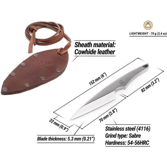 Beavercraft Neck knife-Camping - Accessories - Knives-Beavercraft-Appalachian Outfitters