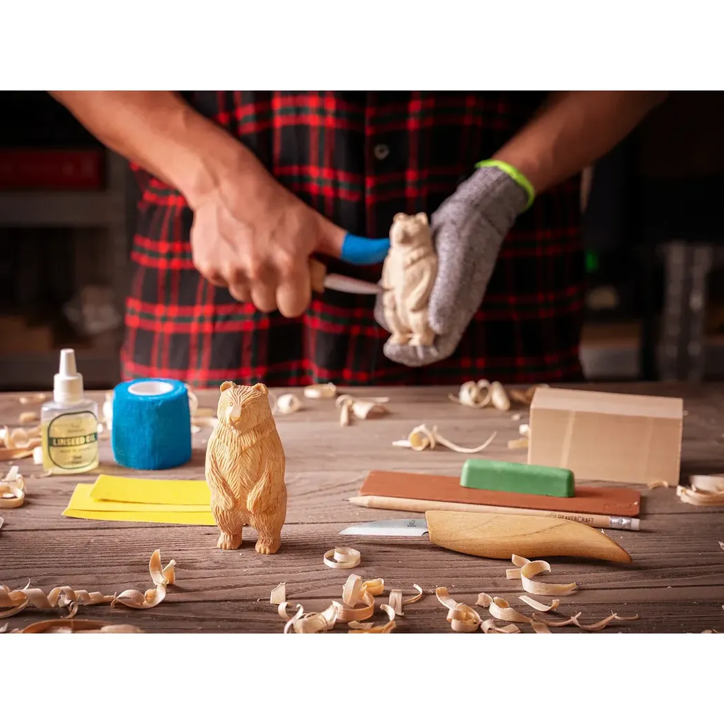 Beavercraft Standing Bear Wood Carving kit-Camping - Accessories - Knives-Beavercraft-Appalachian Outfitters