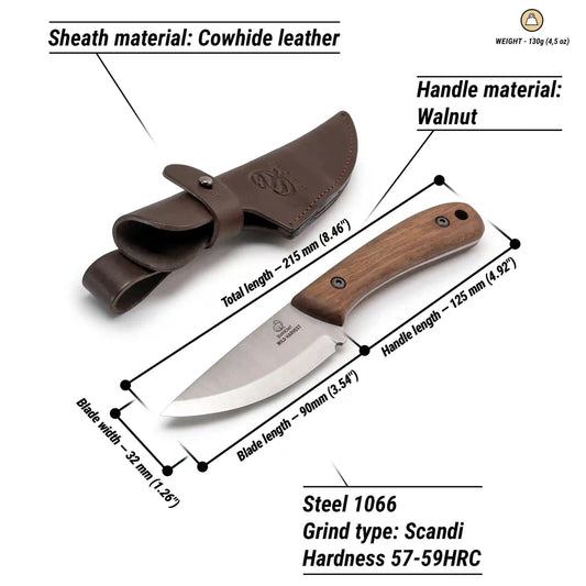 Beavercraft Wild Harvest Bushcraft Knife-Camping - Accessories - Knives-Beavercraft-Appalachian Outfitters