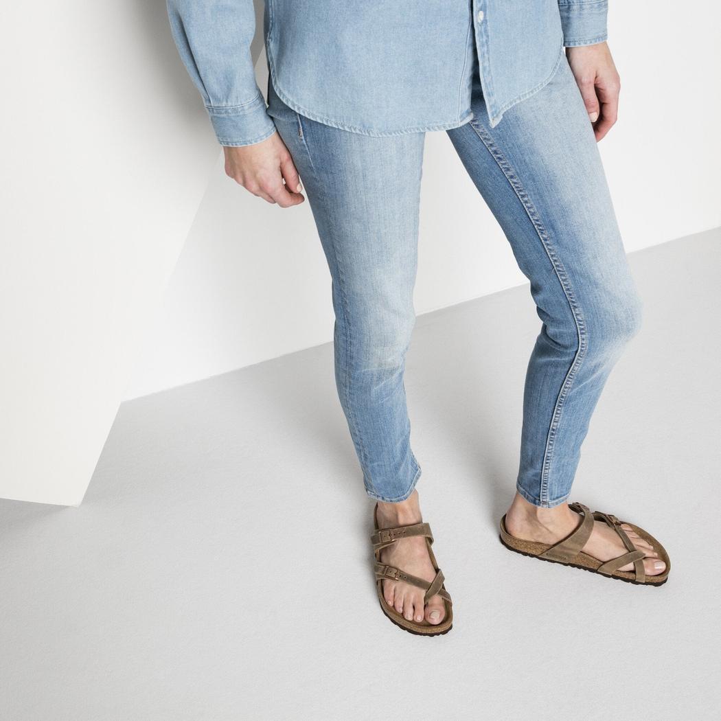 Birkenstock Mayari Oiled Leather Tobacco Brown-Women's - Footwear - Sandals-Birkenstock-Appalachian Outfitters