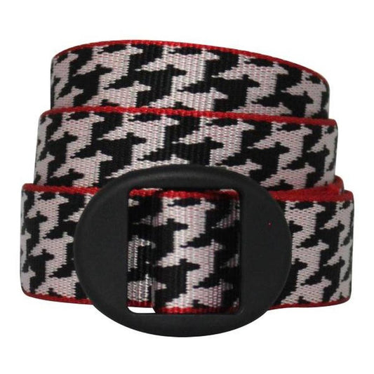 Bison 25mm Ellipse Pattern Belt-Accessories - Belts - Unisex-Bison-Houndstooth-M-Appalachian Outfitters