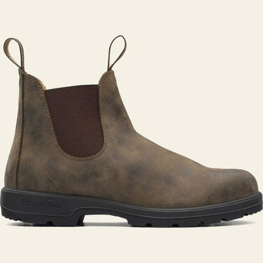 #585 Men's Classics Chelsea Boots - Rustic Brown-Men's - Footwear - Boots-Blundstone-8-Appalachian Outfitters