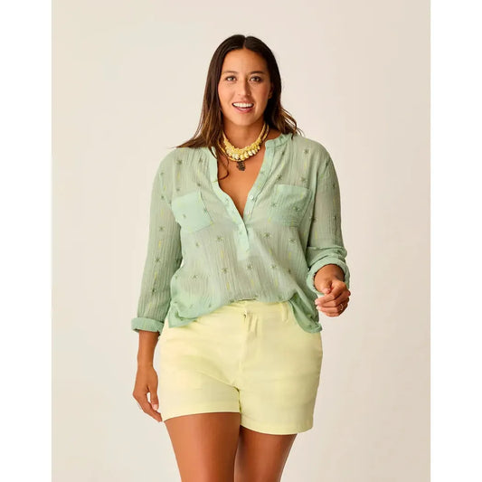 Carve Designs Women's Dylan Gauze Shirt-Women's - Clothing - Tops-Carve Designs-Haze Print-S-Appalachian Outfitters