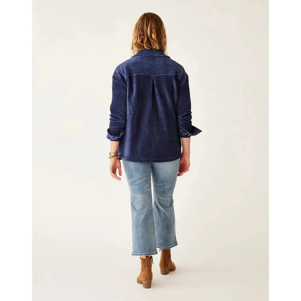 Carve Designs Women's Hudson Stretch Cord Shacket-Women's - Clothing - Tops-Carve Designs-Appalachian Outfitters