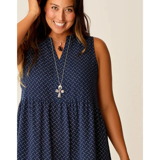 Carve Designs Women's Nellie Linen Dress-Women's - Clothing - Dresses-Carve Designs-Appalachian Outfitters