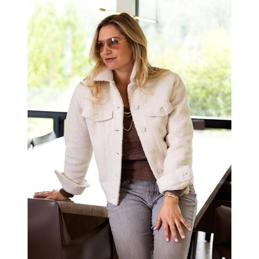 Carve Designs Women's Rhea Boucle Trucker-Women's - Clothing - Jackets & Vests-Carve Designs-Appalachian Outfitters