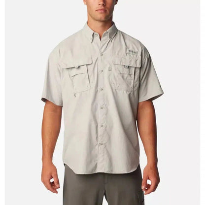 Columbia Sportswear Men's PFG Bahama II Short Sleeve Shirt-Men's - Clothing - Tops-Columbia Sportswear-Cool Grey-M-Appalachian Outfitters