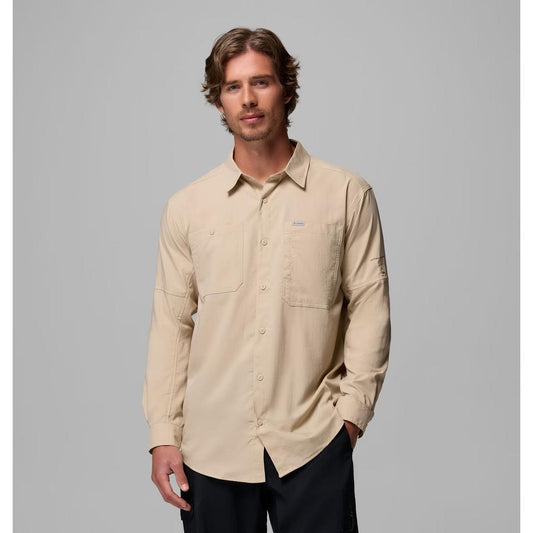 Columbia Sportswear Men's Silver Ridge Utility II LS Shirt-Men's - Clothing - Tops-Columbia Sportswear-Ancient Fossil-M-Appalachian Outfitters