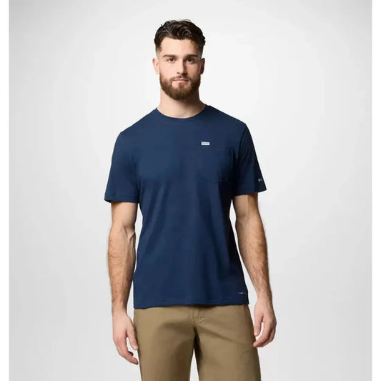 Columbia Sportswear Men's Thistletown Hills Pocket Tee-Men's - Clothing - Tops-Columbia Sportswear-Collegiate Navy-M-Appalachian Outfitters