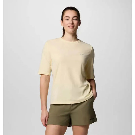 Columbia Sportswear Women's Sun Trek Short Sleeve II-Women's - Clothing - Tops-Columbia Sportswear-Lemon Wash-S-Appalachian Outfitters