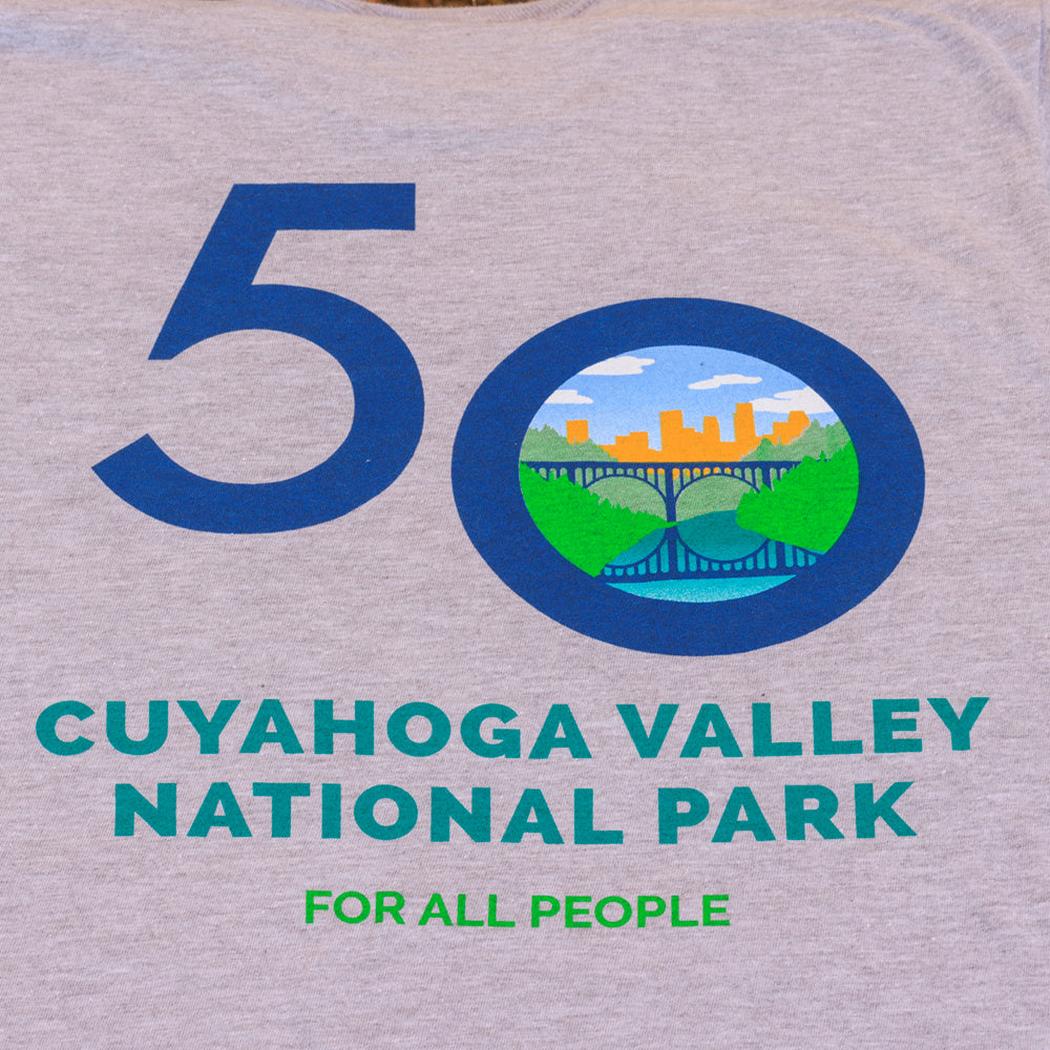 Conservancy for CVNP CVNP 50th Anneiversary Logo T-Shirt-Unisex - Clothing - Tops-Conservancy for CVNP-Appalachian Outfitters