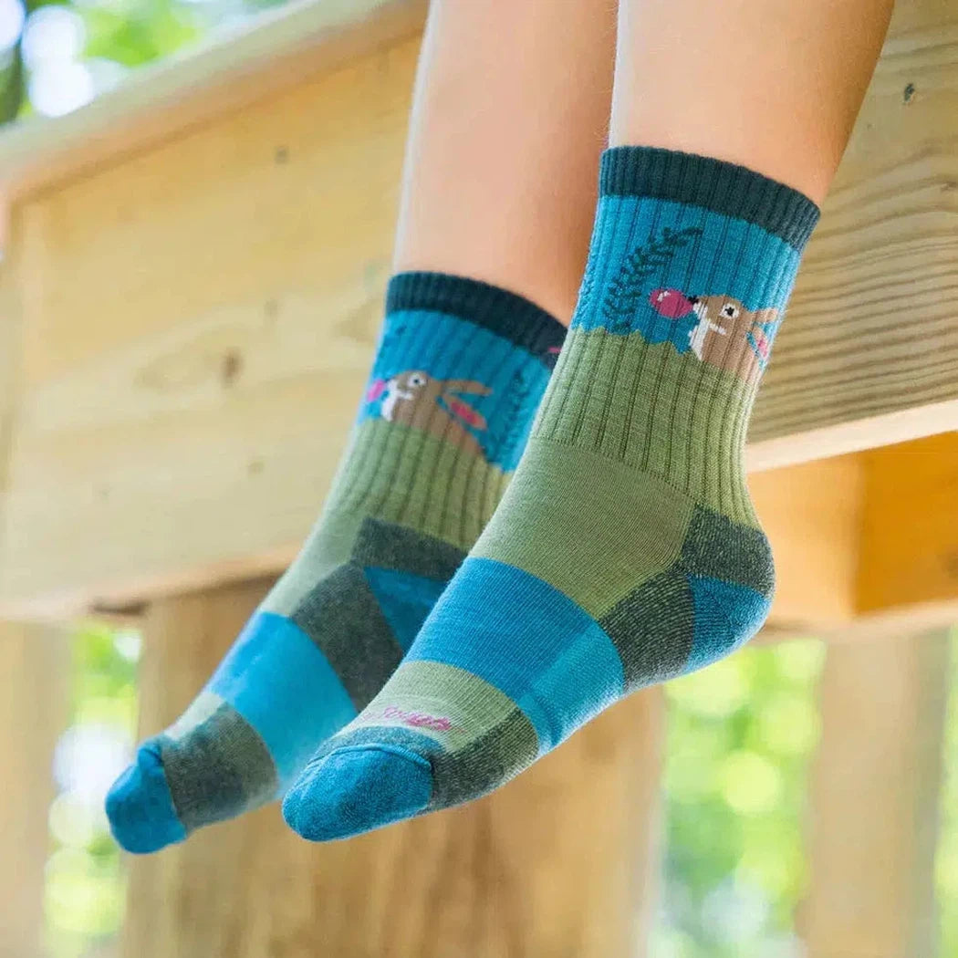 Kid's Bubble Bunny Jr. Micro Crew Ligth with Cushion-Accessories - Socks - Kids-Darn Tough-Appalachian Outfitters