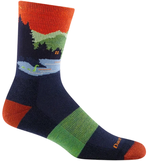 Men's Close Encounters Micro Crew Midweight with Cushion-Accessories - Socks - Women's-Darn Tough-Eclipse-M-Appalachian Outfitters