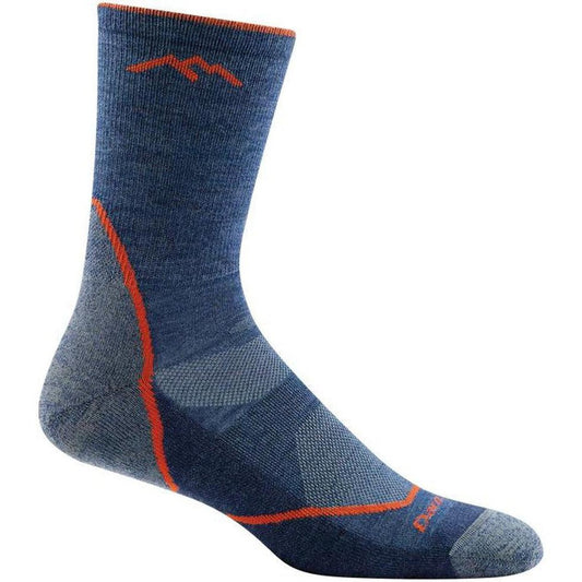 Men's Light Hiker Micro Crew Lightweight with Cushion-Accessories - Socks - Men's-Darn Tough-Denim-M-Appalachian Outfitters