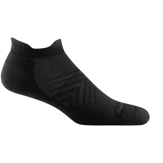 Darn Tough Men's Run No Show Tab Ultra-Lightweight Running Sock-Accessories - Socks - Men's-Darn Tough-Black-M-Appalachian Outfitters