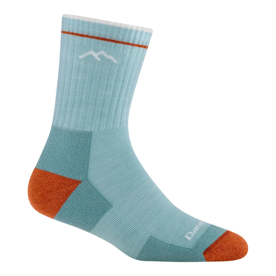 Darn Tough Women's Hiker Micro Crew Midweight with Cushion-Accessories - Socks - Women's-Darn Tough-Glacier-S-Appalachian Outfitters