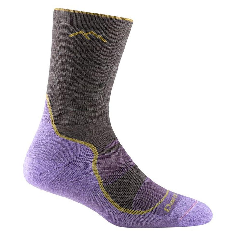 Women's Light Hiker Micro Crew Lightweight with Cushion-Accessories - Socks - Women's-Darn Tough-Taupe-S-Appalachian Outfitters
