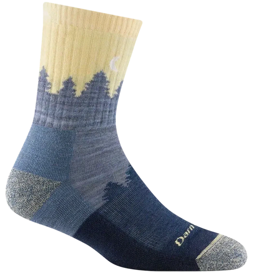 Women's Treeline Micro Crew Midweight with Cushion-Accessories - Socks - Women's-Darn Tough-LIght Denim-S-Appalachian Outfitters
