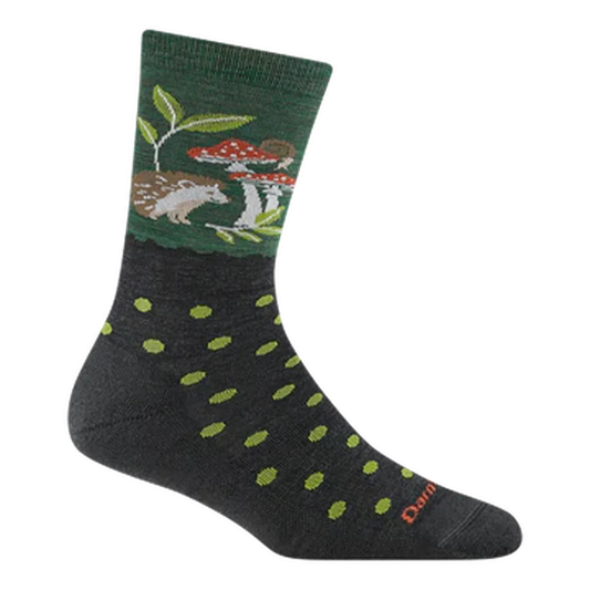 Darn Tough Women's Wild Life Crew Lightweight with Cushion-Accessories - Socks - Women's-Darn Tough-Forest-S-Appalachian Outfitters