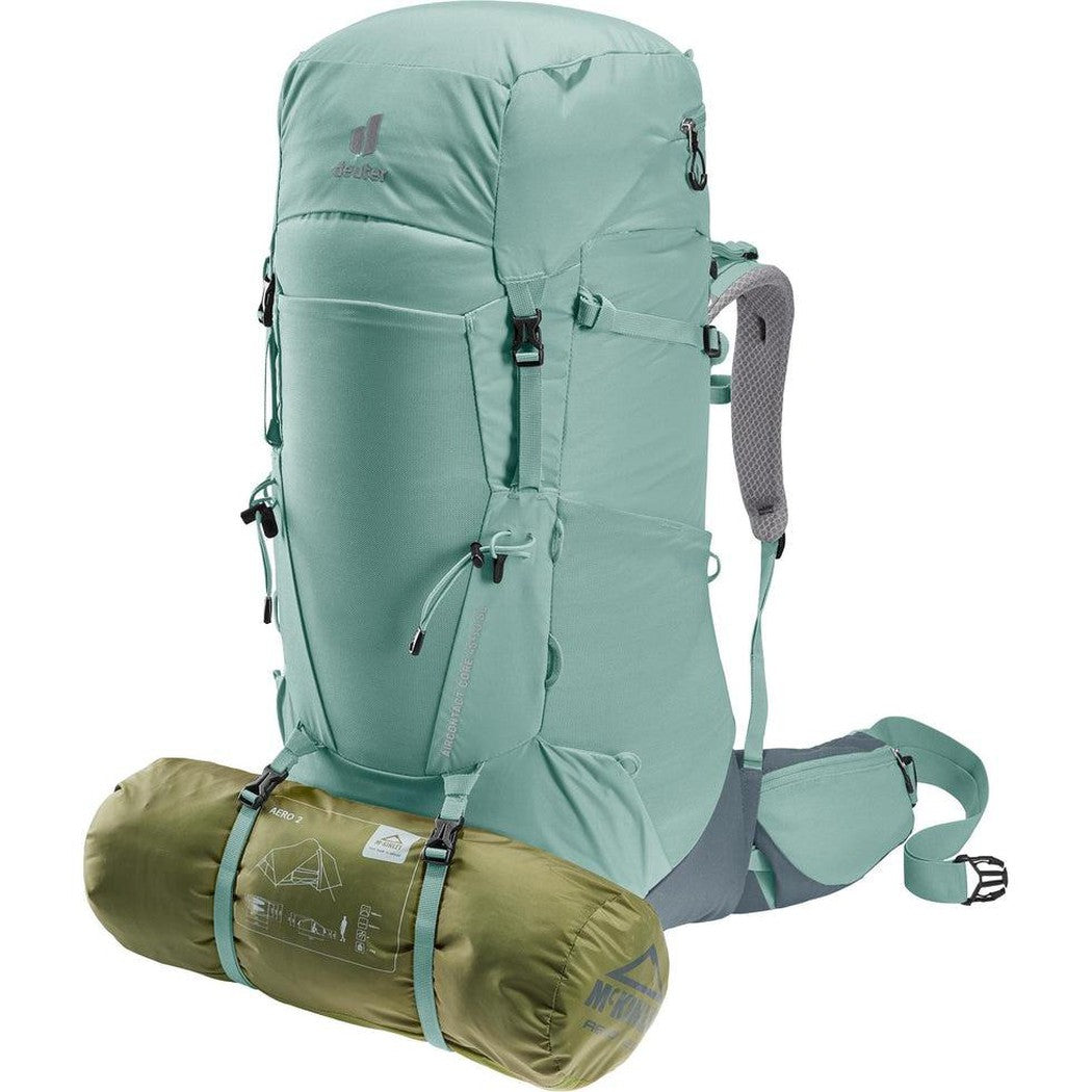 Aircontact Core 45+10 SL-Camping - Backpacks - Backpacking-Deuter-Jade Graphite-Appalachian Outfitters