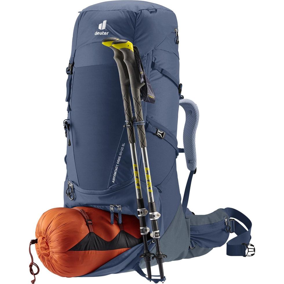 Aircontact Core 60 + 10 SL-Camping - Backpacks - Backpacking-Deuter-Ink Graphite-Appalachian Outfitters