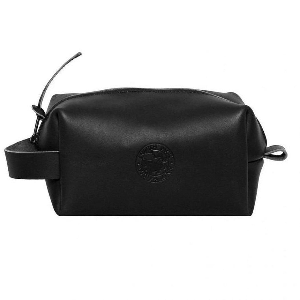 Leather Travel Kit Bag Black Leather Travel Kit Bag Black