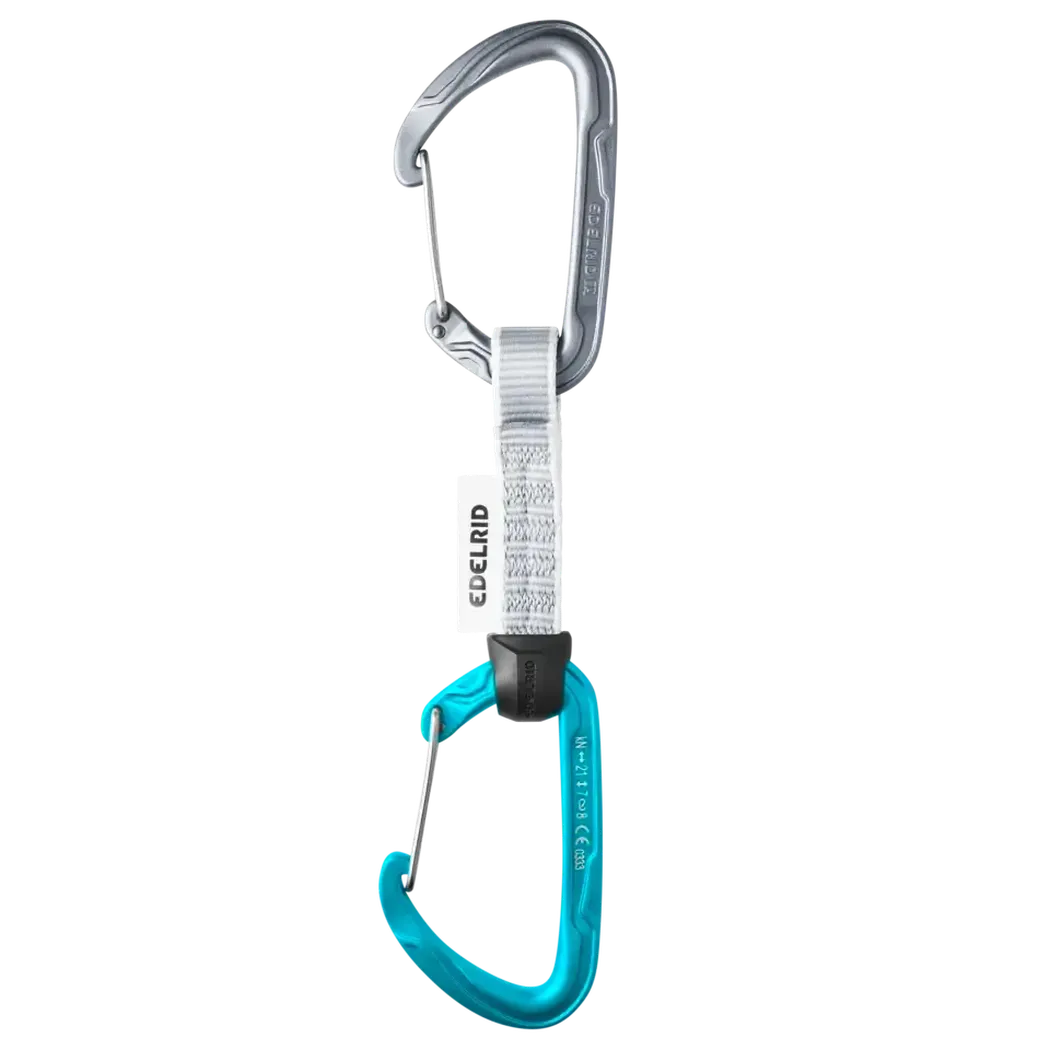 Edelrid Pure Wire Set 10cm-Climbing - Hardware - Quickdraws-Edelrid-Slate/Icemint-Appalachian Outfitters