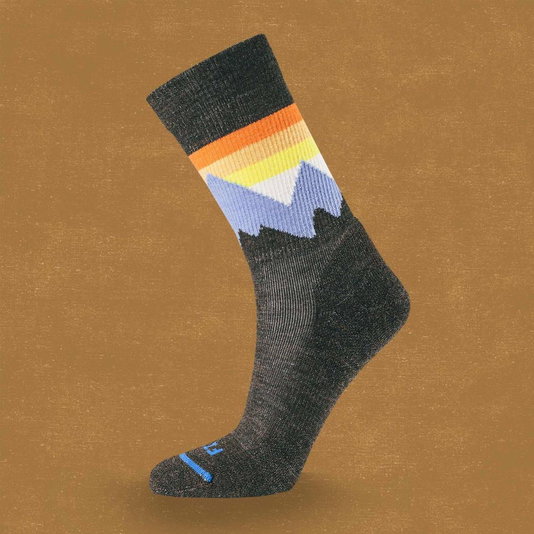 FITS Light Cushion Hike Crew - Mountain Top-Accessories - Socks - Unisex-FITS-Chestnut-M-Appalachian Outfitters