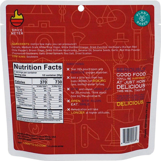 Bibimbap - Double Serving-Food - Backpacking-Good To-Go-Appalachian Outfitters