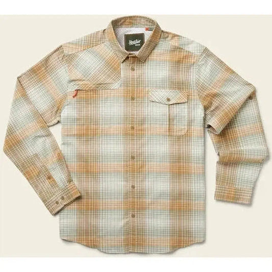Howler Brothers Matagorda Long Sleeve-Men's - Clothing - Tops-Howler Brothers-Evans Plaid : Terra-M-Appalachian Outfitters