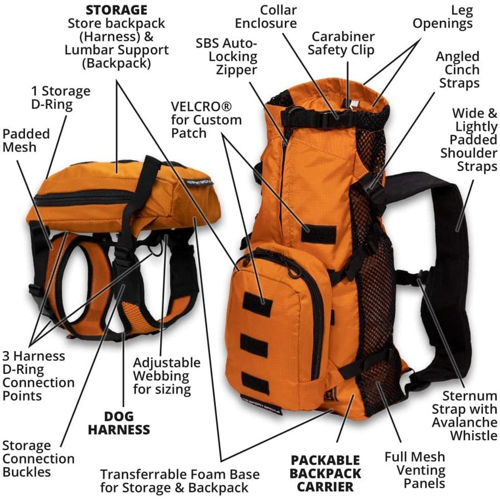 K9 Sport Sack Walk-on with Harness & Storage Outdoor Dogs