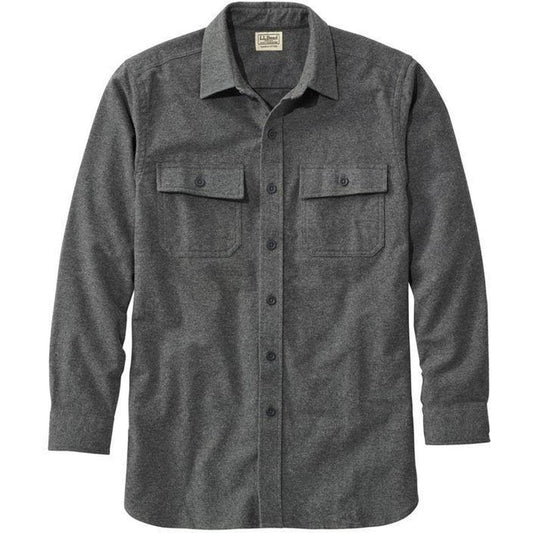 L.L.Bean Sample - Men's Chamois Shirt-Men's - Clothing - Tops-L.L.Bean-Charcoal Grey Heather-M-Appalachian Outfitters