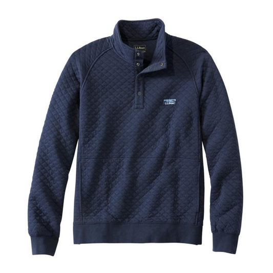 L.L.Bean Men's Bean's Quilted Sweatshirt-Men's - Clothing - Tops-L.L.Bean-Classic Navy-M-Appalachian Outfitters