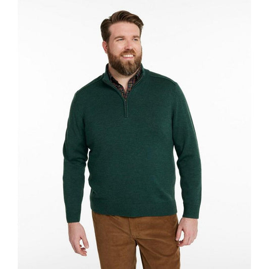 L.L.Bean Men's Essential Merino Quarter-Zip Sweaters-Men's - Clothing - Tops-L.L.Bean-Appalachian Outfitters