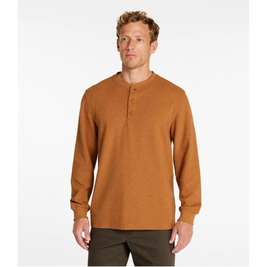 L.L.Bean Men's Unshrinkable Mini-Waffle Henley-Men's - Clothing - Tops-L.L.Bean-Appalachian Outfitters