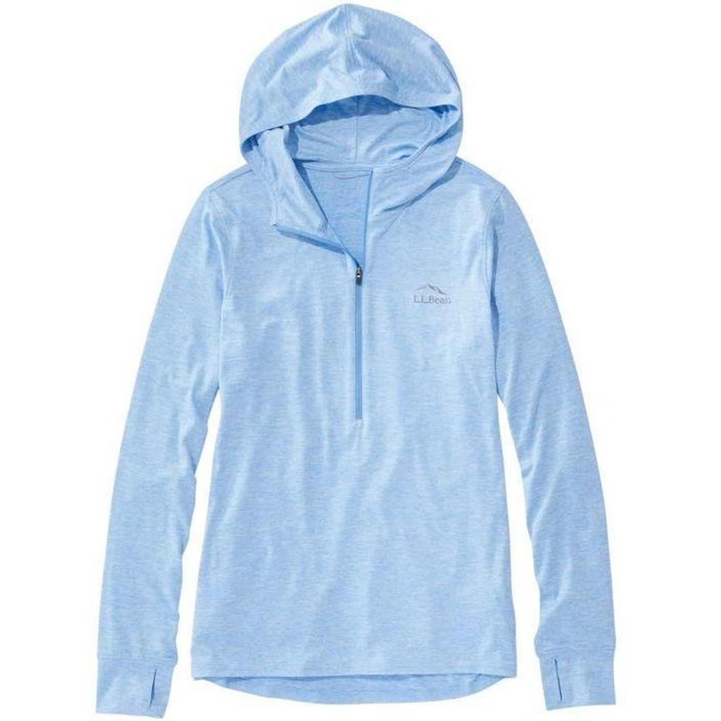 L.L.Bean Women's Insect Shield Pro Knit Hoodie-Women's - Clothing - Tops-L.L.Bean-Blue Aster Heather-S-Appalachian Outfitters
