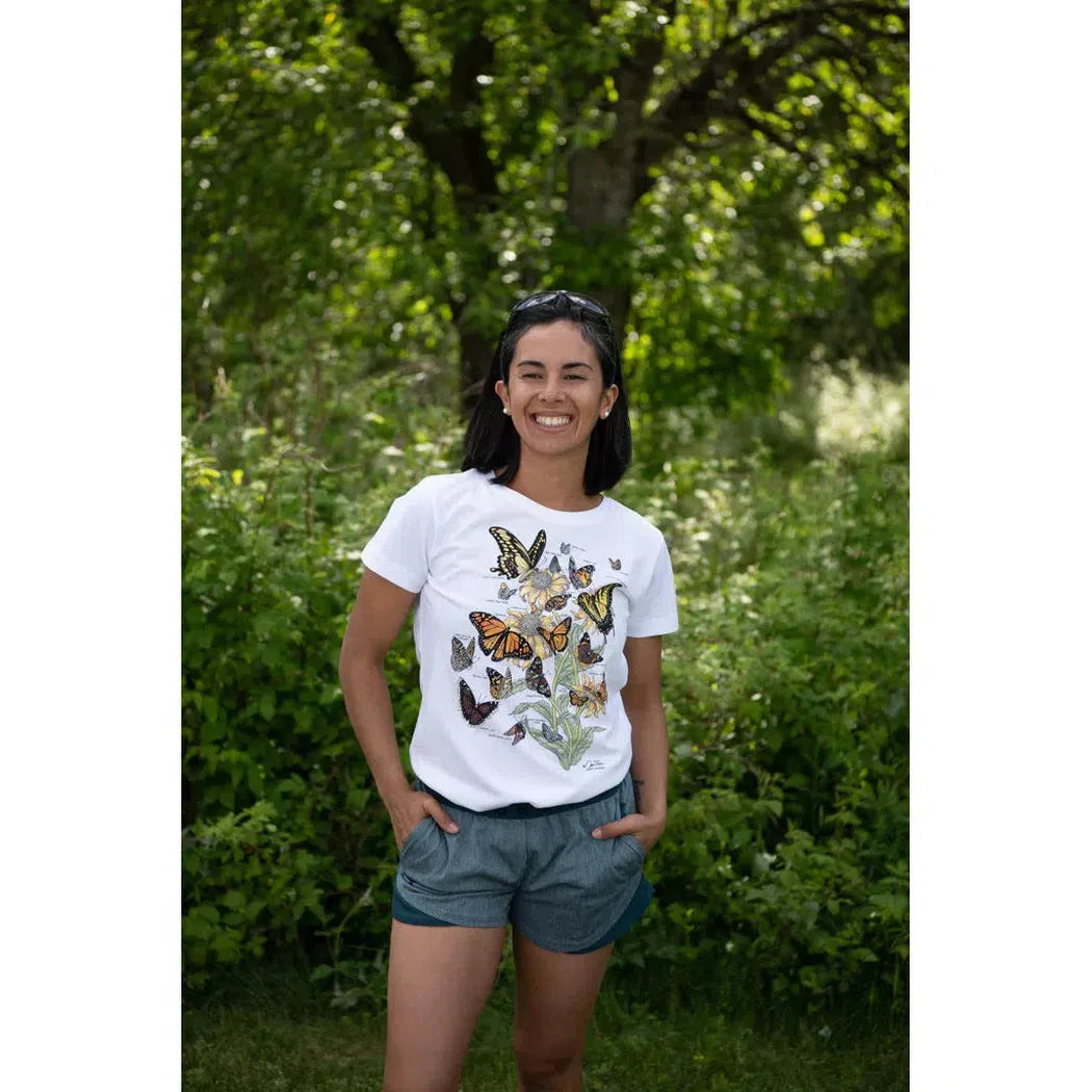 Liberty Graphics Butterflies of North America Short Sleeve T-Unisex - Clothing - Tops-Liberty Graphics-Appalachian Outfitters