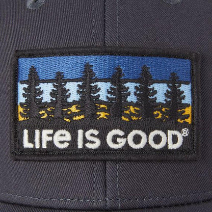 Life is Good Adult Unisex Tree Patch Hard Mest Back Cap-Accessories - Hats - Unisex-Life is Good-Appalachian Outfitters