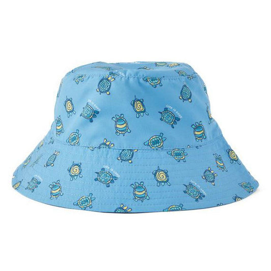 Life is Good Kids Peace Turtle Pattern Made in the Shade Bucket Hat-Accessories - Hats - Kids-Life is Good-18M/3Y-Appalachian Outfitters