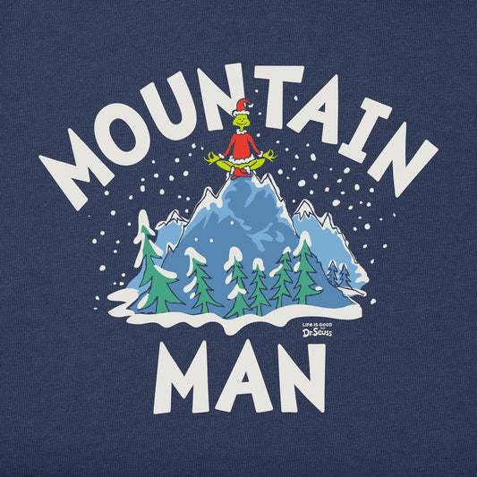 Life is Good Men's Grinch Mountain Man Long Sleeve Crusher Tee-Men's - Clothing - Tops-Life is Good-Appalachian Outfitters