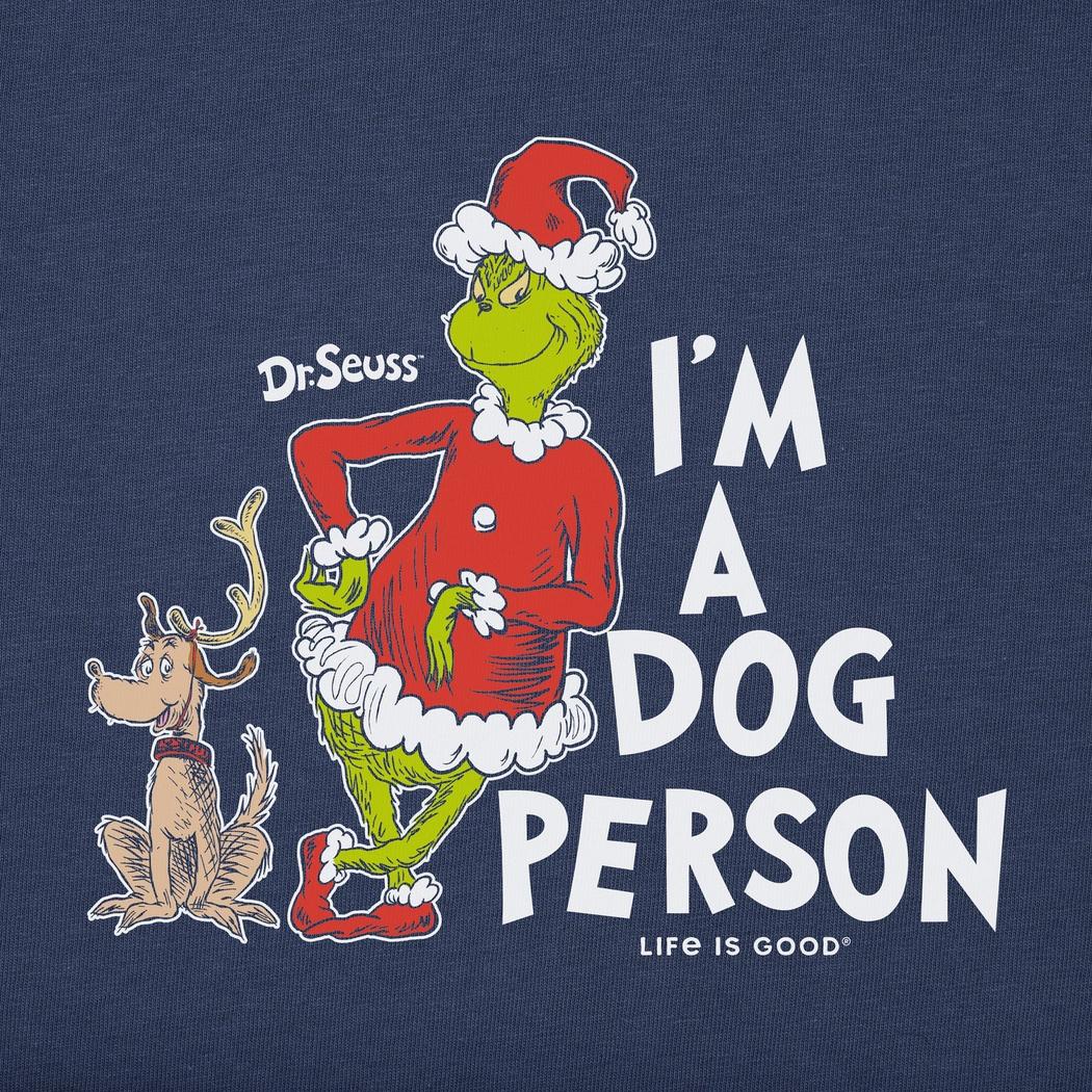 Life is Good Men's I'm a Dog Person Grinch Short Sleeve Crusher Tee-Men's - Clothing - Tops-Life is Good-Appalachian Outfitters
