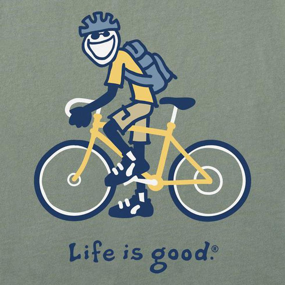 Men's Jake Biking Short Sleeve Crusher-Lite-Men's - Clothing - Tops-Life is Good-Appalachian Outfitters