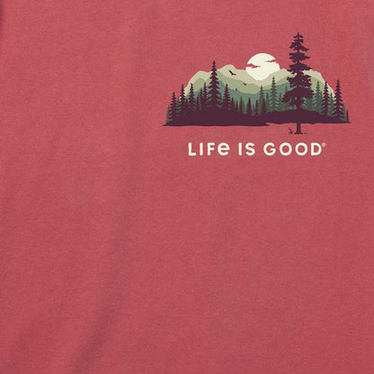 Life is Good Men's Short Sleeve Evergreen Silhouette-Men's - Clothing - Tops-Life is Good-Appalachian Outfitters