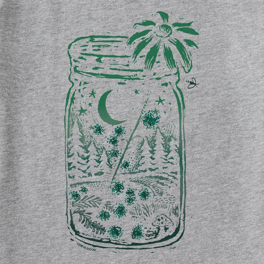Life is Good Women's Firefly Moon Jar Short Sleeve Crusher Tee-Women's - Clothing - Tops-Life is Good-Appalachian Outfitters